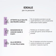 Carica l'immagine nel visualizzatore di Gallery, Capelli &amp; unghie - Biotina e Rucola - Crescita Forza e Caduta - Cura 3 Mesi