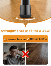 Carica l'immagine nel visualizzatore di Gallery, gommini Per Sedie Extra Piccole 24 Pezzi - Coprigambe/feltrini Per Sedia Rotondi/Nero Scuro/Gel Di Silice,Feltro 360°- P