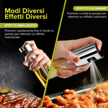 Carica l'immagine nel visualizzatore di Gallery, PORTENTUM Spruzzatore Olio Spray Premium per Cucina e Friggitrice ad Aria 100ml Spray Olio Cucina Antigoccia, Oliera di Vetro con Dispenser Accessori Friggitrice Senza Olio