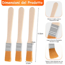 Carica l'immagine nel visualizzatore di Gallery, 40 Pezzi Set di Pennelli Piccoli, 13.5cm Pennelli Piatti Set, Pennelli per Pittura con Manico in Legno per Colori, Arte,