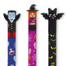 Carica l'immagine nel visualizzatore di Gallery, Legami - Set di 3 Penne Gel Cancellabili, The Boo Crew, Penne con Inchiostro Cancellabile Termosensibile, Nero, Viola, Rosso, Erasable Pen Halloween, Cancella Senza Consumare il Foglio