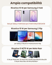 Carica l'immagine nel visualizzatore di Gallery, Caricatore Wireless per Samsung Galaxy Z Fold 8 e serie Moto Razr