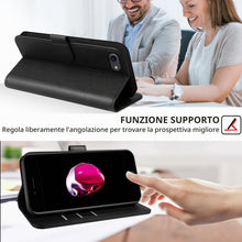 Carica l'immagine nel visualizzatore di Gallery, Cover per iPhone SE 2022 / SE 2020 / iPhone 8/7/6/6S, Nero
