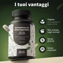 Carica l'immagine nel visualizzatore di Gallery, Ashwagandha Capsule Alta Dose KSM-66, 130 Compresse, 600 mg al Giorno