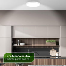 Carica l'immagine nel visualizzatore di Gallery, BRILONER - Lampada soffitto LED, CEE A sorgente luminosa, 11,4 W 2400 lm, design ultrasottile, luce indiretta, pannello 