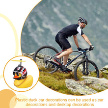 Carica l'immagine nel visualizzatore di Gallery, EIHI Paperella Moto, Rubber Duck, Paperella Bici, Paperella di Gomma,Giocattolo anatra Gialla Decorazioni per Cruscotto
