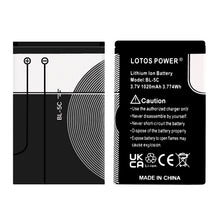 Carica l'immagine nel visualizzatore di Gallery, 2 Pezzi 1020 mAh BL-5C BL5C BL 5C Batteria per 6230 6330 6263 6267 6270 6555 6600 6630 6670 6680 6681 6682 6820 (2 Pezzi