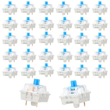 Carica l'immagine nel visualizzatore di Gallery, 100pz Interruttori Meccanici per Tastiera, 3 Pin Blu Antipolvere e Impermeabili Interruttori Clicky per Tastiere Meccani