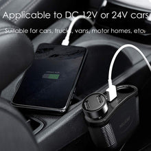 Carica l'immagine nel visualizzatore di Gallery, BESTEK Caricabatteria per Auto 150W, 12/24 V 2 Porte USB &amp; 2 Prese Accendisigari Caricatore da Auto per Pad Tablet Smart