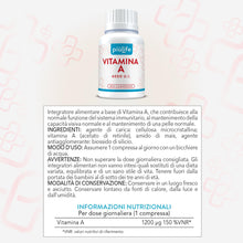 Carica l'immagine nel visualizzatore di Gallery, Vitamina A Retinolo 1200 mcg (4000 UI) PiùLife, 400 Compresse