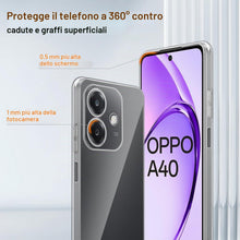 Carica l'immagine nel visualizzatore di Gallery, Cover Oppo A40m, Cover Oppo A40, Custodia in Silicone TPU Morbido, Sottile, Antiurto, Anti-Graffio, Protezione Fotocamer