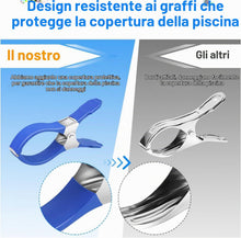 Carica l'immagine nel visualizzatore di Gallery, 12 Pezzi Pinze per Telo Piscina 4,72 Pollice Mollette per Telo Piscina Acciaio Inox Clip Copertura Piscine per Piscine F
