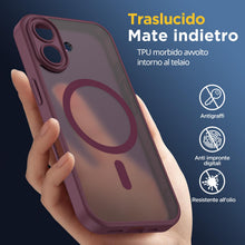 Carica l'immagine nel visualizzatore di Gallery, Oududianzi - Magnetica Cover per iPhone 17 Magsafe Case, Bordeaux