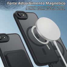 Carica l'immagine nel visualizzatore di Gallery, Amzpas Cover Magnetic per iPhone SE 3/2 (Modello 2022/2020), iPhone 8/7, Custodia Protettiva Completa con Magsafe,Traslu