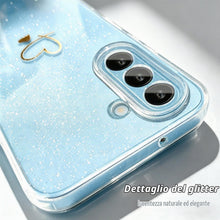 Carica l'immagine nel visualizzatore di Gallery, Cover Compatibile con Samsung Galaxy A27 5G, con 3 Pezzi Vetro Temperato Pellicola Protettiva, Glitter e Antimpronta Cus