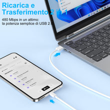 Carica l'immagine nel visualizzatore di Gallery, 120W Cavo USB Type-C per Xiaomi 17 15 14T 13T Pro 12 11T Pad 7, 2M