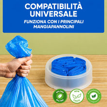 Carica l'immagine nel visualizzatore di Gallery, Ricariche Universali Mangia Pannolini, Sacchetti Antiodore Multistrato, Resistenti e Capienti, Confezione da 10 Pezzi