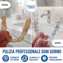 Carica l'immagine nel visualizzatore di Gallery, Retainer Fresh Compresse detergenti per apparecchio ortodontico 120 Unità