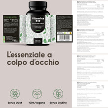 Carica l'immagine nel visualizzatore di Gallery, Vitamina B12 con Acido Folico – 400 Compresse – 500 µg