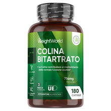 Carica l'immagine nel visualizzatore di Gallery, Colina Integratore Vegano, 714mg per Dose, 180 Capsule, 3 Mesi di Scorta