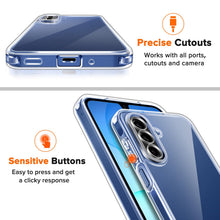 Carica l'immagine nel visualizzatore di Gallery, iVoler Cover Trasparente Anti Ingiallimento per Samsung Galaxy A18 / A17 4G / 5G con 2 Pezzi Pellicola Vetro Temperato, 