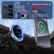 Carica l'immagine nel visualizzatore di Gallery, Caricabatterie Wireless Magnetico per Auto, 15W MANKIW Ricarica Wireless Auto Compatibile con iPhone 17/16/15/14/13/12,M