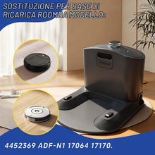 Carica l'immagine nel visualizzatore di Gallery, Base di ricarica della stazione di aggancio. Accessorio compatibile con iRobot Roomba E5 E6 I1 I3 I4 I6 I7 I8 500 600 70
