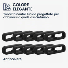 Carica l'immagine nel visualizzatore di Gallery, kwmobile Set 10 Passanti per Cinturino Orologio Compatibile con 22mm Smartwatch Strap (Universal) - Anelli Fissaggio Oro