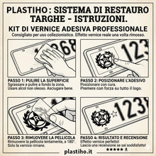 Carica l'immagine nel visualizzatore di Gallery, Bollino Adesivo per Targa Auto e Moto con Stemma Logo RI, Nero, 4 Pz