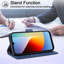 Carica l'immagine nel visualizzatore di Gallery, Cover Portafoglio per Xiaomi Redmi A7 Pro 4G con 1 Pezzo Pellicola in Vetro Temperato, Custodia PU Pelle Flip, Funzione 