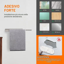 Carica l'immagine nel visualizzatore di Gallery, Ibergrif M34453A Portasciugamani Adesivo