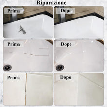 Carica l'immagine nel visualizzatore di Gallery, Hupeyna Kit Riparazione Vasca da Bagno, Kit Riparazione Piastrelle