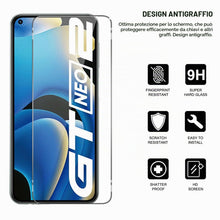 Carica l'immagine nel visualizzatore di Gallery, Pnakqil 2 Pezzi Vetro Temperato per Realme GT Neo2/GT 2/GT Neo 3T 5G Pellicola Protettiva,Durezza 9H,Ultra HD Trasparent