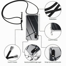 Carica l'immagine nel visualizzatore di Gallery, Pnakqil Cover per Samsung Galaxy Xcover Pro con Cordino, Trasparente Custodia con Laccio Tracolla Cellulare Girocollo Co