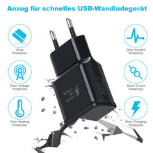 Carica l'immagine nel visualizzatore di Gallery, Caricatore USB adattatore rapido con cavo di ricarica USB tipo C 1,5 m per Samsung Galaxy S21 S21FE S21+ S20FE S20 S20 U