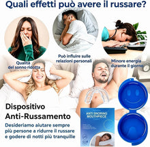 Carica l'immagine nel visualizzatore di Gallery, Bite Antirussamento Notturno, Dispositivo Anti Russamento - Bite Riutilizzabile Pronto all’Uso, Design Leggero e Confort