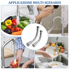 Carica l'immagine nel visualizzatore di Gallery, 2 Pezzi Rubinetto Da Cucina Con Aeratore,2 Modalità, Accessori per Rubinetti, Accessorio per Rubinetto Rotante a 360 Gra