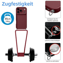 Carica l'immagine nel visualizzatore di Gallery, Coiwxmoi Cover per iPhone 17 Pro/iPhone 18 Pro con Cordino, Custodia con Laccio Collana Tracolla Regolabile Sottile Sili
