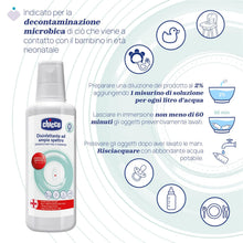Carica l'immagine nel visualizzatore di Gallery, Chicco Liquido Disinfettante Multiuso 1 Litro, Igienizzante per Biberon, Tettarelle, Succhietti e Giochi, Soluzione per 