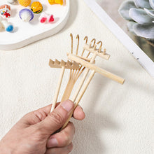 Carica l'immagine nel visualizzatore di Gallery, Mabor Mini Zen Garden Rake Tools Accessori Piccolo per Giardinaggio Bamboo Mini Sand Rastrelli