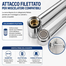 Carica l'immagine nel visualizzatore di Gallery, Topolenashop Canna di Ricambio Cromata 25CM per Rubinetto a Muro Becco Girevole Universale per Miscelatore Cucina o Vasc