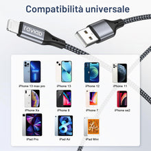 Carica l'immagine nel visualizzatore di Gallery, RAVIAD Cavo iPhone 1.2M, [Certificato MFi] Caricatore iPhone Carica Rapida