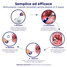 Carica l'immagine nel visualizzatore di Gallery, Oravix Pipetta Per Calcoli Tonsillari, Aspiratore Tonsille, 3-in-1 Kit Tonsilloliti Rimozione, Rimedio Alito Cattivo, Ri