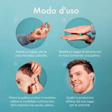 Carica l'immagine nel visualizzatore di Gallery, Alpine SoftSilicone - Tappi in silicone modellabili per le orecchie - Attenuazione 28dB - Ideali per ridurre i rumori du