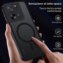 Carica l'immagine nel visualizzatore di Gallery, XTCASE Cover Magnetica per Xiaomi 13T / 13T Pro Traslucida Opaca, Nero