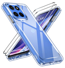 Carica l'immagine nel visualizzatore di Gallery, iVoler Cover Trasparente Anti Ingiallimento per Motorola Moto G57 5G / G57 Power 5G con 2 Pezzi Pellicola Vetro Temperat