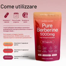 Carica l'immagine nel visualizzatore di Gallery, Berberina Pura 500 mg Alta Concentrazione, Estratto 10:1, 90 Capsule