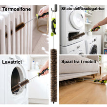 Carica l'immagine nel visualizzatore di Gallery, Spazzola pulisci termosifoni flessibile 81 cm con setole di cinghiale