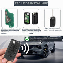 Carica l'immagine nel visualizzatore di Gallery, 3 Tasti Guscio Chiave CE0523 Compatibile con Pe-ugeot Partner Expert Citroen Jumpy Berlingo Toyota ProAce Fiat Scudo Tel