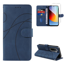 Carica l'immagine nel visualizzatore di Gallery, Cover Portafoglio per Xiaomi Redmi A7 Pro 4G con 1 Pezzo Pellicola in Vetro Temperato, Custodia PU Pelle Flip, Funzione 